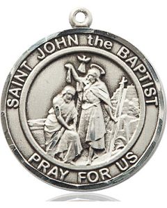 St John the Baptist Round Patron Saint Series Available in 2 Sizes