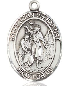 St John the Baptist Oval Patron Saint Series Available in 3 Sizes