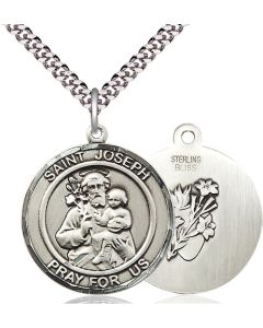 St Joseph Round Patron Saint Series Available in 2 Sizes