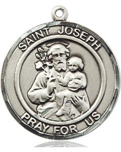 St Joseph Round Patron Saint Series Available in 2 Sizes