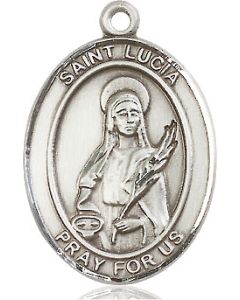 St Lucia of Syracuse Oval Patron Saint Series Available in 3 Sizes