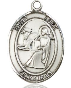St Luke the Apostle Oval Patron Saint Series Available in 3 Sizes