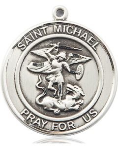 St. Michael the Archangel Round Patron Saint Series Available in 2 Sizes
