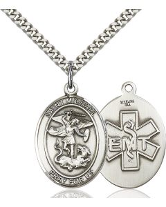 St Michael EMT Oval Patron Saint Series Available in 2 Sizes