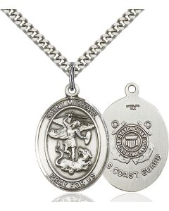 St Michael Coast Guard Oval Patron Saint Series Available in 2 Sizes