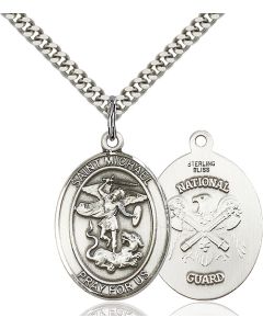 St Michael National Guard Oval Patron Saint Series Available in 2 Sizes