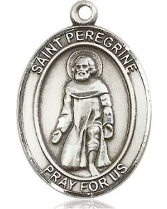 St Peregrine Laziosi Oval Patron Saint Series Available in 3 Sizes