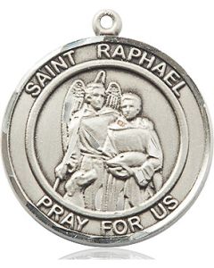 St Raphael the Archangel Round Patron Saint Series Available in 2 Sizes