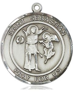 St Sebastian Round Patron Saint Series Available in 2 Sizes