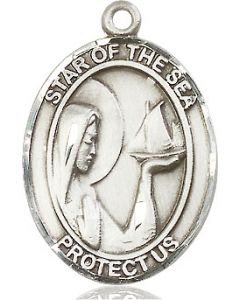 Our Lady Star of the Sea Oval Patron Saint Series Available in 3 Sizes