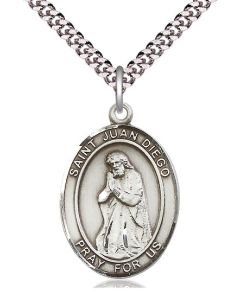St Juan Diego Oval Patron Saint Series Available in 3 Sizes