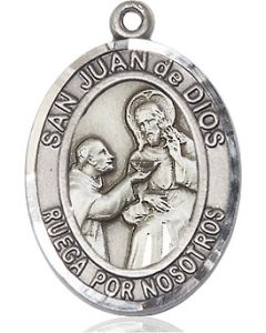 San Juan de Dios Oval Patron Saint Series Available in 2 Sizes
