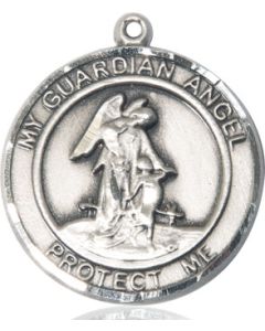 Guardian Angel Round Patron Saint Series Available in 2 Sizes