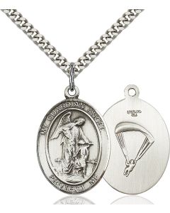Guardian Angel Paratrooper Oval Patron Saint Series Available in 2 Sizes