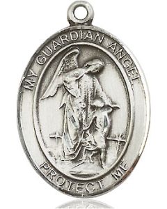 Guardian Angel Oval Patron Saint Series Available in 3 Sizes