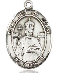St Leo the Great Oval Patron Saint Series Available in 3 Sizes