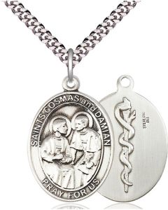 Sts Cosmas & Damian Doctors Oval Patron Saint Series Available in 2 Sizes