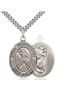 St Christopher Football Oval Patron Saint Series Available in 3 Sizes