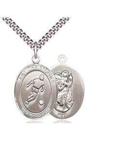 St Christopher Soccer Oval Patron Saint Series Available in 3 Sizes