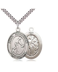 St Sebastian Basketball Oval Patron Saint Series Available in 3 Sizes