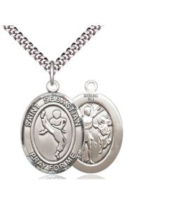 St Sebastian Martial Arts Oval Patron Saint Series Available in 3 Sizes