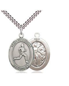 St Sebastian Track and Field Oval Patron Saint Series Available in 3 Sizes