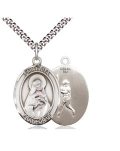 St Rita Baseball Oval Patron Saint Series Available in 3 Sizes