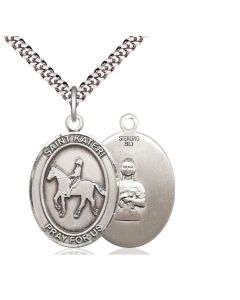St Kateri Equestrian Oval Patron Saint Series Available in 3 Sizes
