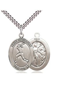 St Sebastian Softball Oval Patron Saint Series Available in 3 Sizes