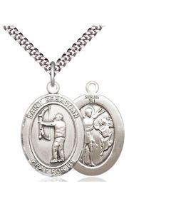 St Sebastian Archery Oval Patron Saint Series Available in 3 Sizes