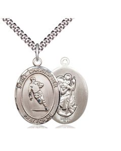 St Christopher Rugby Oval Patron Saint Series Available in 3 Sizes