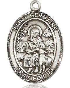 St Germaine Cousin Oval Patron Saint Series Available in 3 Sizes