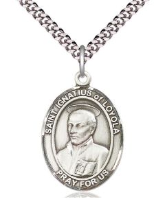 St Ignatius of Loyola Oval Patron Saint Series Available in 3 Sizes