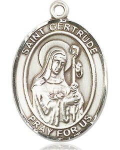 St Gertrude of Nivelles Oval Patron Saint Series Available in 3 Sizes