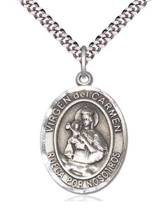 Virgen del Carmen Oval Patron Saint Series