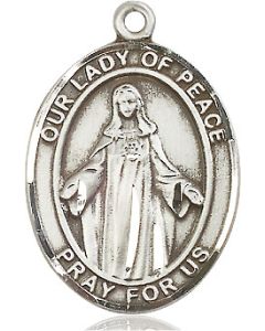 Our Lady of Peace Oval Patron Saint Series Available in 3 Sizes