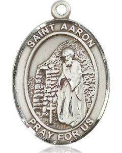 St Aaron Oval Patron Saint Series Available in 3 Sizes
