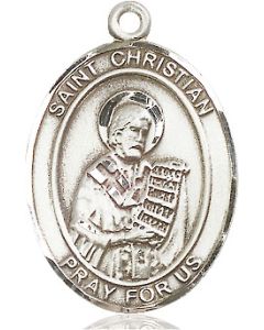 St Christian Demosthenes Oval Patron Saint Series Available in 3 Sizes