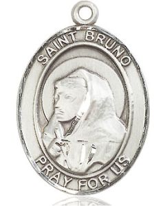 St Bruno Oval Patron Saint Series Available in 3 Sizes