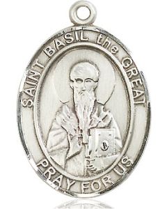 St Basil the Great Oval Patron Saint Series Available in 3 Sizes