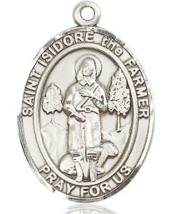 St Isidore the Farmer Oval Patron Saint Series Available in 3 Sizes