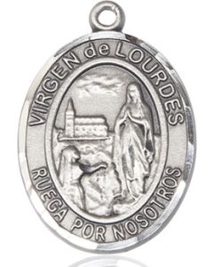 Virgen de Lourdes Oval Patron Saint Series