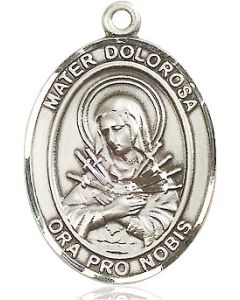 Mater Dolorosa Oval Patron Saint Series Available in 3 Sizes