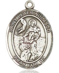 St Peter Nolasco Oval Patron Saint Series Available in 3 Sizes