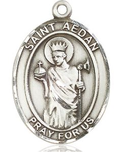 St Aedan of Ferns Oval Patron Saint Series Available in 3 Sizes