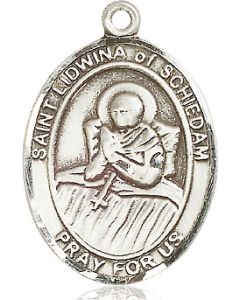 St Lidwina of Schiedam Oval Patron Saint Series Available in 3 Sizes