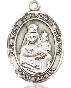 Our Lady of Prompt Succor Oval Patron Saint Series Available in 3 Sizes