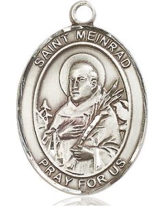 St Meinrad of Einsideln Oval Patron Saint Series Available in 3 Sizes