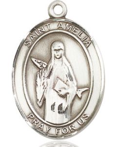 St Amelia Oval Patron Saint Series Available in 3 Sizes
