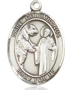 St Columbanus Oval Patron Saint Series Available in 3 Sizes